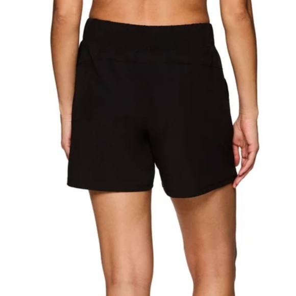 RBX Women’s Plus 2X Black Active Shorts Pull On Waist with Drawstring - Picture 2 of 9
